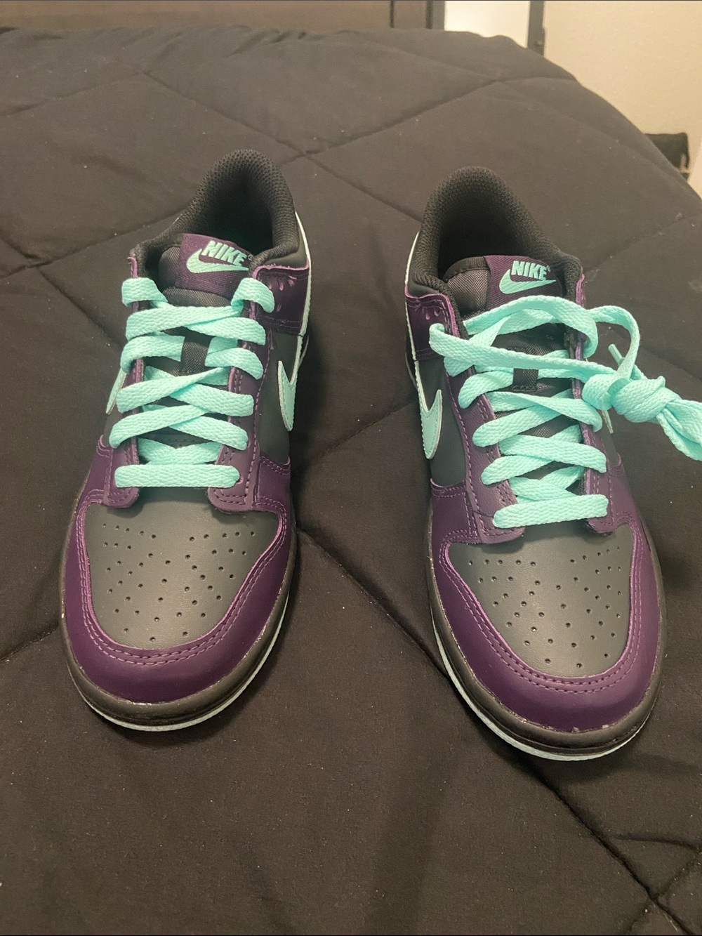 Nike Kids Purple and Teal Low-Top Sneakers dunk low gs